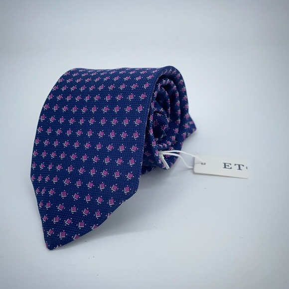 Eton Tie Mens One Size Colorful Patterned Silk Classic‎ Necktie England Made